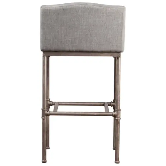 30" Dillon Barstool Silver/Gray - Hillsdale Furniture image {2}