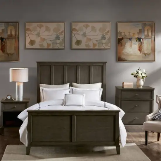 Yardley 1 Drawer Nightstand Reclaimed Vintage Gray image {2}