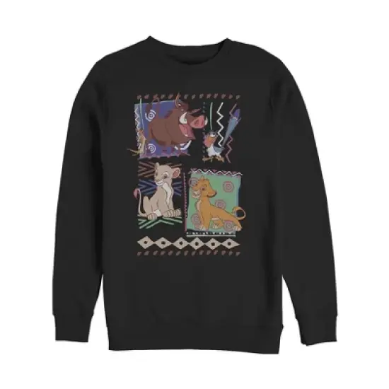 Men's Lion King Retro 90's Savannah Friends Sweatshirt image {2}