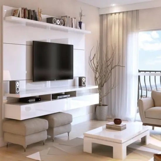 City 1.8 Floating Wall Theater Entertainment Center - Manhattan Comfort image {1}