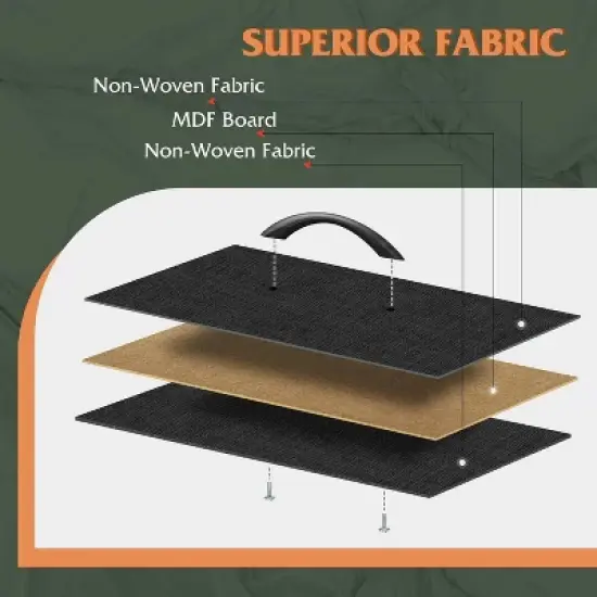 GALAXHERO Nightstand Set of 2, 2 Drawer Dresser for Bedroom, Bedside Furniture, Night Stand, End Table with Fabric Bins for Bedroom, Closet image {4}