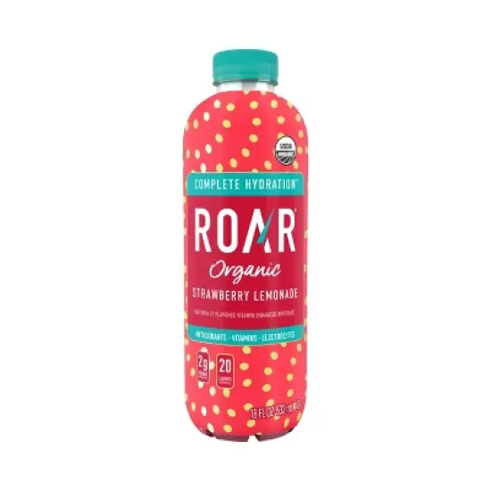 Roar Organic Strawberry Lemonade Enhanced Juice Drink - 18 fl oz Bottle image {6}