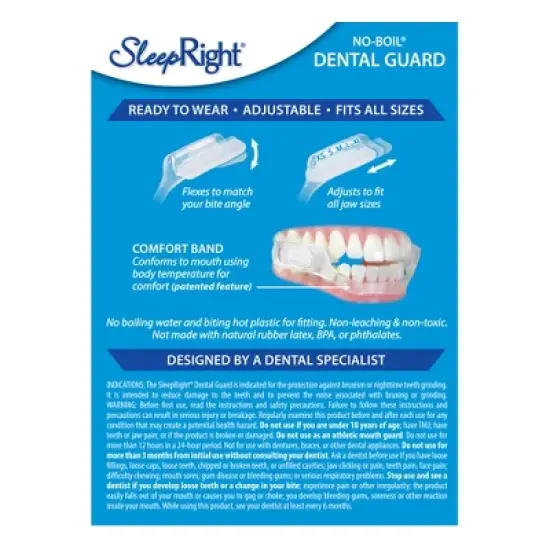 SleepRight Select-Comfort Dental Guard - Sleeping Teeth Guard & Mouth Guard to Prevent Teeth Grinding, Clenching & Bruxism image {1}
