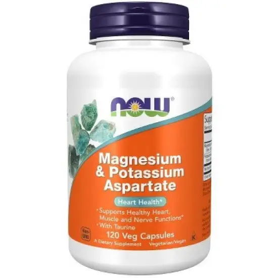 Mag/Potassium Aspartate W/Taurine by Now Foods  -  120 Capsule image {3}