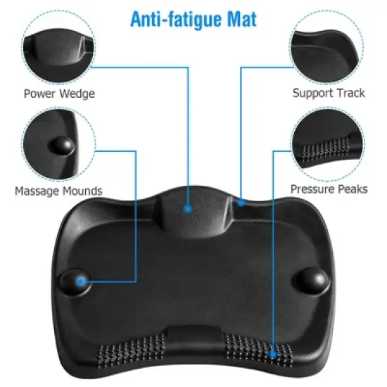 Costway Anti-Fatigue Standing Desk Mat Ergonomic Comfort Floor Foot Mat Home Office Work image {8}