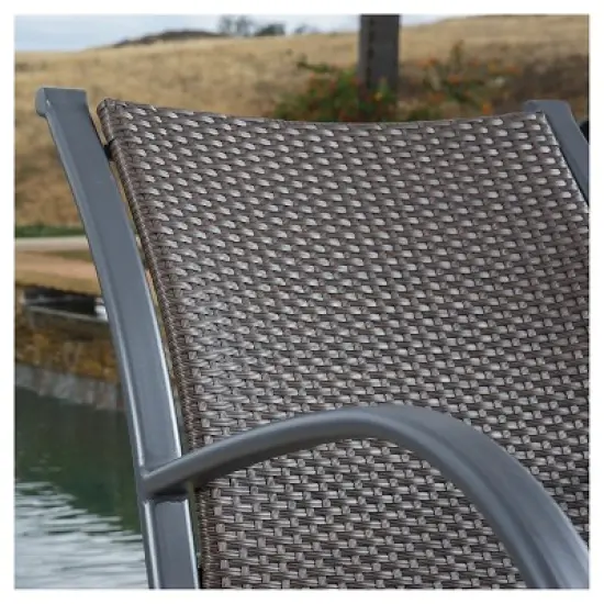 Gracie's 3 Piece Rocking Chair Set - Dark Brown - Christopher Knight Home image {3}