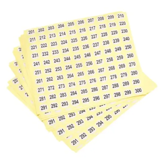 Unique Bargains Office Home Warehouse Self-Adhesive Number Stickers 15 Sheet image {6}