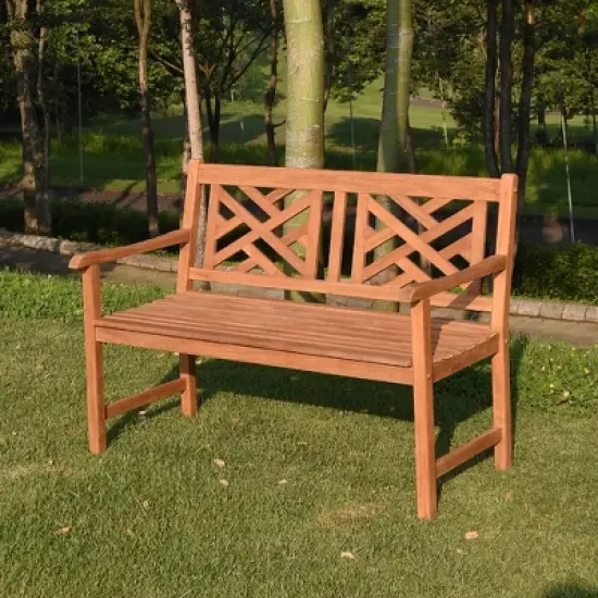 Cambridge Casual Isla Teak  Patio Garden Bench image {1}
