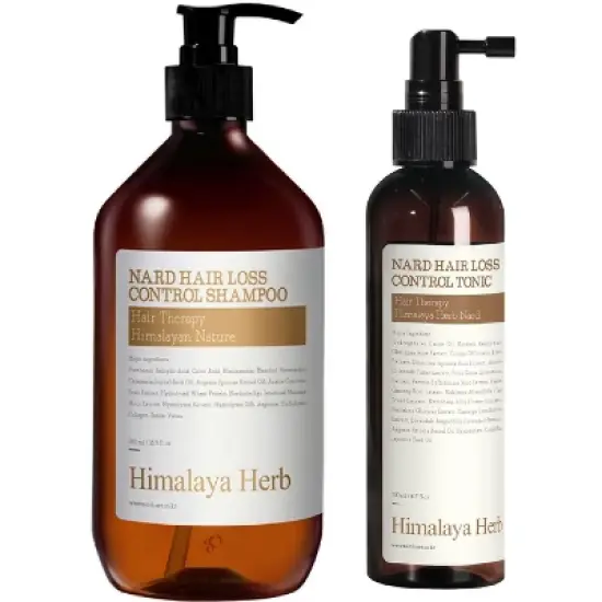 Himalaya Herb NARD&nbsp;Hair Loss Control Shampoo [500ml]&nbsp;&&nbsp;Hair Loss Control Tonic [200ml]&nbsp;Korean Thinning Hair DUO PACK SET image {7}