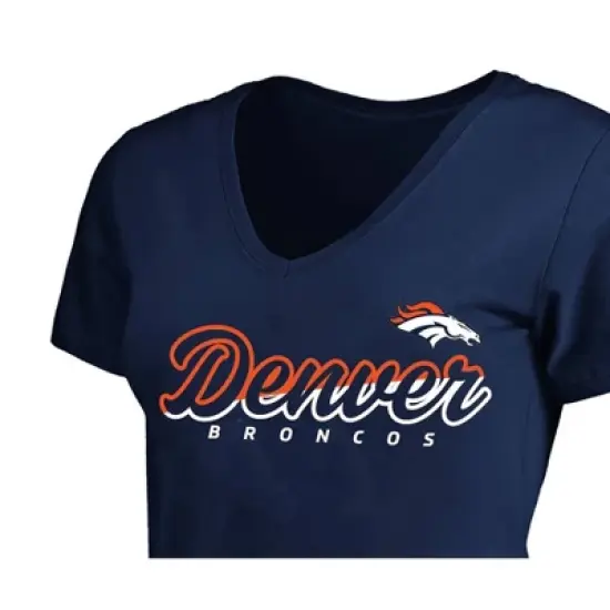 NFL Denver Broncos Short Sleeve V-Neck Plus Size T-Shirt image {2}