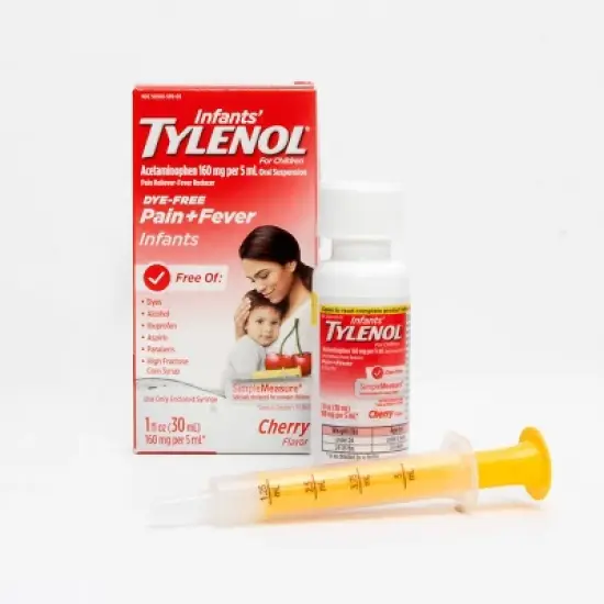 Tylenol Infant Dye-Free General Pain Reliever - Cherry - 1 fl oz image {9}
