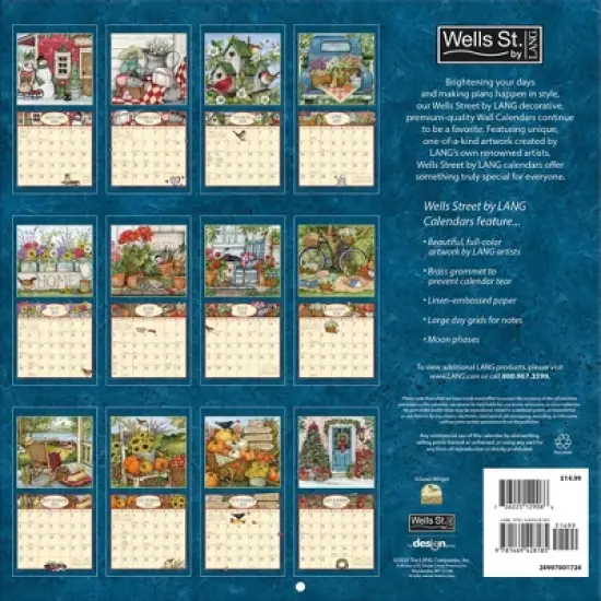 Lang 2024 Wall Calendar 12"x12" Comforts of Home image {2}