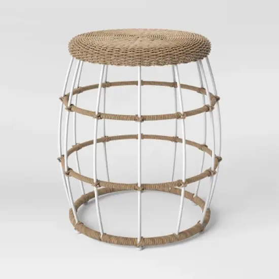 Southport 3pc Motion Patio Chat Set with Metal Legs - Natural/White - Opalhouse&trade; image {6}