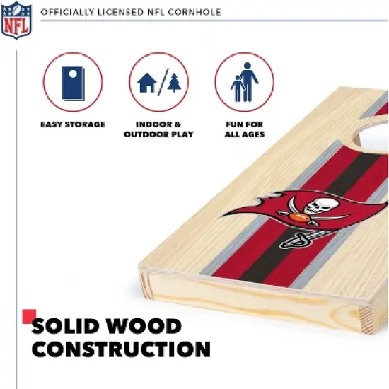 NFL Tampa Bay Buccaneers 1'x2' Wood Cornhole Set image {2}