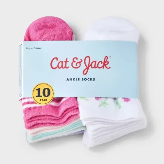 Toddler 10pk 'Fruits' Ankle Socks - Cat & Jack&trade; image {1}