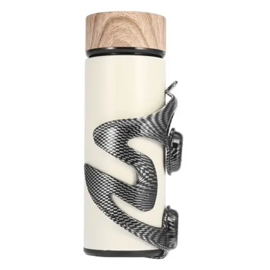 Unique Bargains Bicycle Water Drink Cup Bottle Holder Cages Rack Carbon Fiber Pattern Black 2 Pcs image {4}