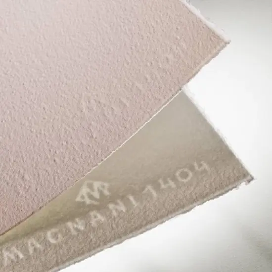 Magnani 1404 Toscana Rough 100% Cotton Watercolor Paper BlockBlock, 20 Sheets, 140 lb, Round Watercolor Paper, Acid-Free, UV Resistant,  Vegan Sized, image {4}