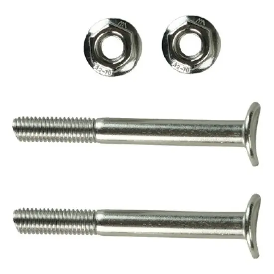 Pool Central Convex Screw and Nut Set for Swimming Pool Handrail Steps 4pc 3"- Silver image {2}