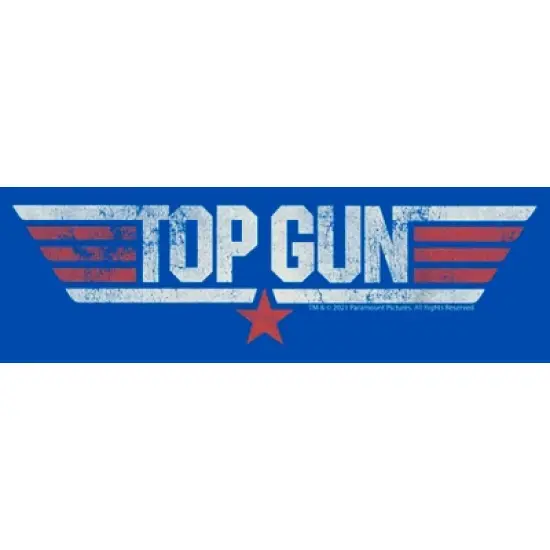 Boy's Top Gun Logo Distressed T-Shirt image {1}