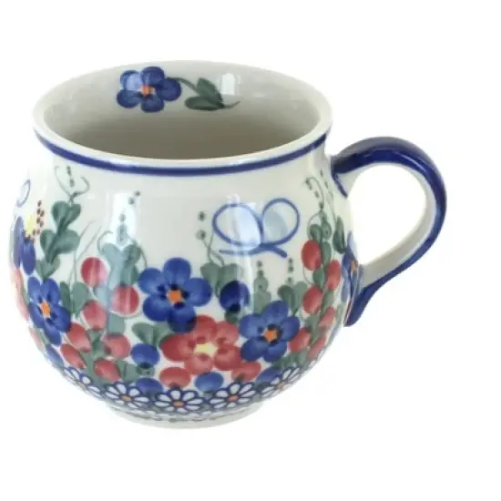 Blue Rose Polish Pottery 455 Vena Bubble Mug image {11}