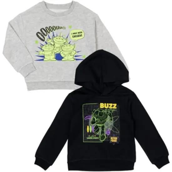 Disney Pixar Toy Story Alien Buzz Lightyear Fleece Pullover Hoodie and Sweatshirt Toddler  image {8}