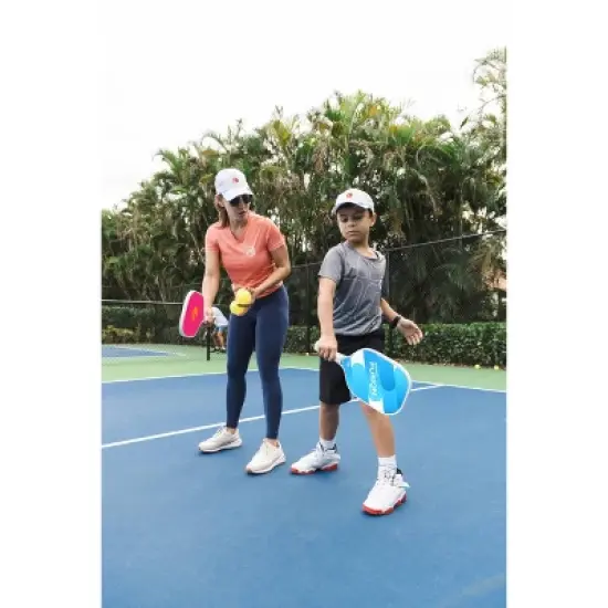 GAMMA Sports Fusion React Pickleball Paddle - Blue: Polypropylene Core, 4-1/4" Grip Size image {7}