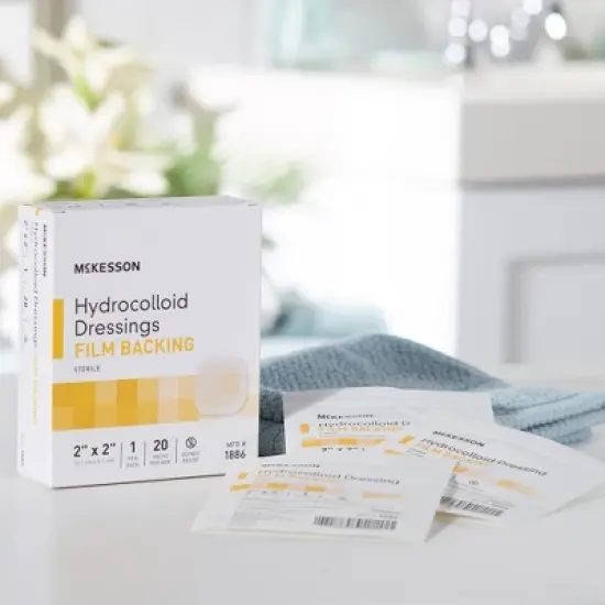 McKesson Hydrocolloid Dressing, Film, 2 x 2 in, 20 Count, 1 Pack image {6}