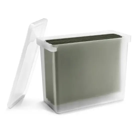Sorbus Stationery File Box - Binder & Notebook Bin with Lid image {6}