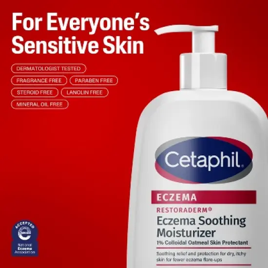 Cetaphil Eczema Restoraderm Daily Soothing Moisturizer- 16 fl oz image {6}