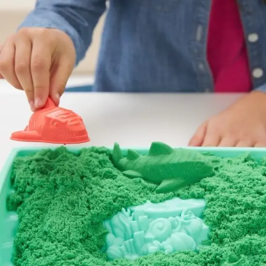 Kinetic Sand Sandbox Set Green image {3}