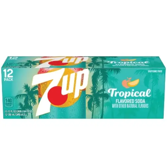 7UP Tropical Soda - 12pk/12 fl oz Cans image {3}