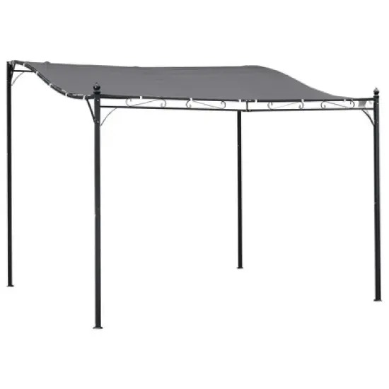 Resenkos Outdoor Garden Gazebo, Sunshade Gazebo Canopy,10' x 10' Outdoor Pergola Gazebo with Durable & Spacious Weather-Resistant Design, Grey Gray image {11}