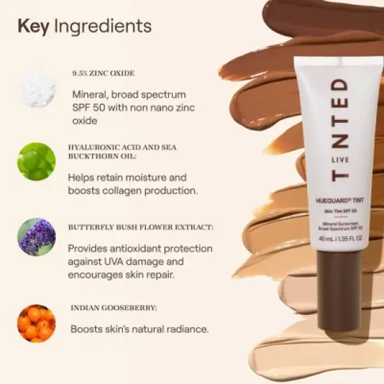Live Tinted Hueguard Skin Tint Mineral Sunscreen Broad - SPF 50 - Ulta Beauty image {5}