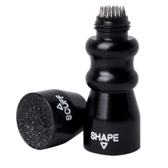 GSE 3-in-1 Pool Cue Tip Tool, Billiard Cue Stick Scuffer/Shaper/Aerator, Multi-Function &ndash; Silver/Black image {8}