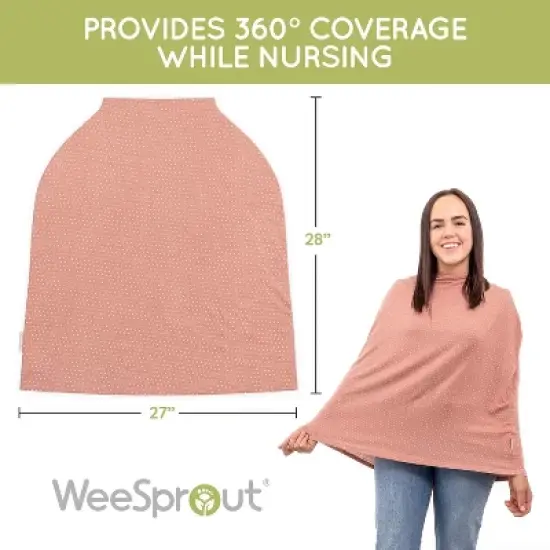 WeeSprout Car Seat Covers for Babies - Carseat Canopy Easily Slips On & Off, Fits All Baby Car Seats, Easy to View Baby, 9-in-1 Additional Uses image {3}