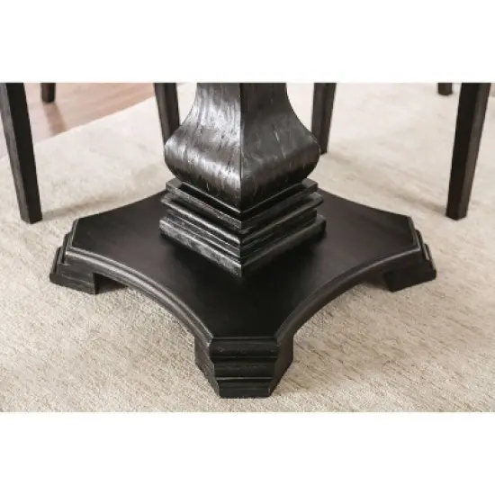 Buckley Round Dining Table White/Black - HOMES: Inside + Out image {8}