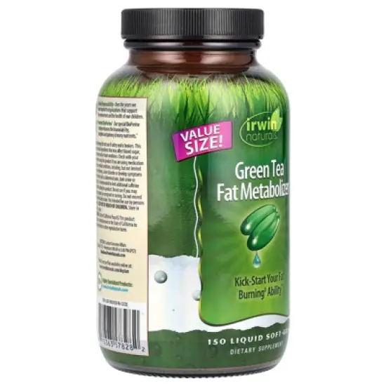 Irwin Naturals Green Tea Fat Metabolizer&reg;, 150 Liquid Soft-Gels image {3}