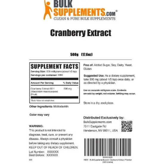BulkSupplements Cranberry Extract Powder image {5}