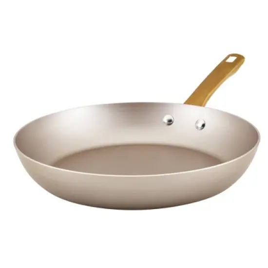 Farberware Radiant 12" Nonstick Open Skillet: Dishwasher-Safe, Gas & Electric Compatible, Phenolic Handle, Beige image {10}