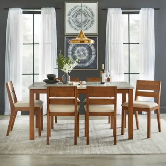 63" Edina Dining Table Walnut - Buylateral image {3}