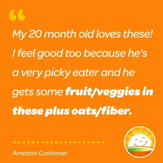 HappyTot Fiber & Protein Organic Bananas and Carrots Soft-Baked Oat Bar - 5ct/0.88oz Each image {7}