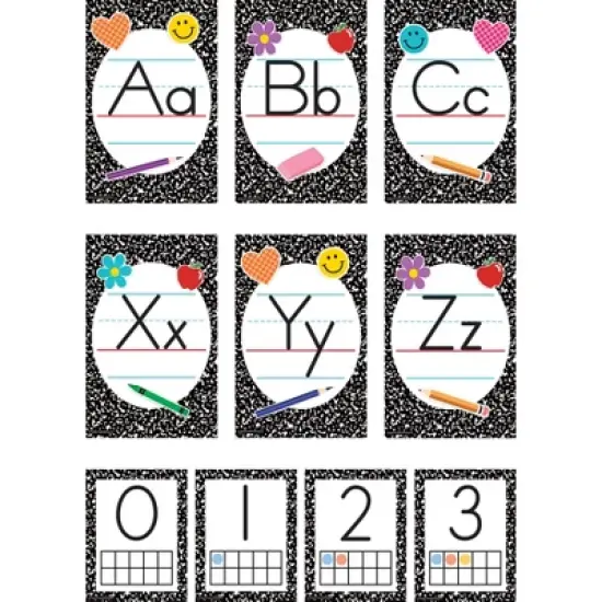 Teacher Created Resources&reg; Cool for School Composition Alphabet Bulletin Board Set, 37 Pieces image {2}