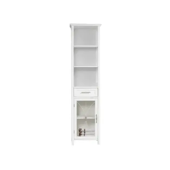 Symphony Linen Cabinet White - Elegant Home Fashions image {6}