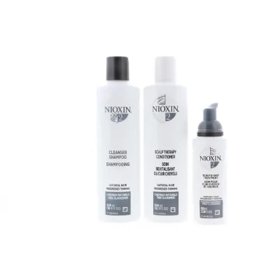 Nioxin System 2 Trio: Cleanser Shampoo 10.1 oz , Scalp Therapy Conditioner 10.1 oz , Scalp & Hair Treatment 3.38 oz image {5}