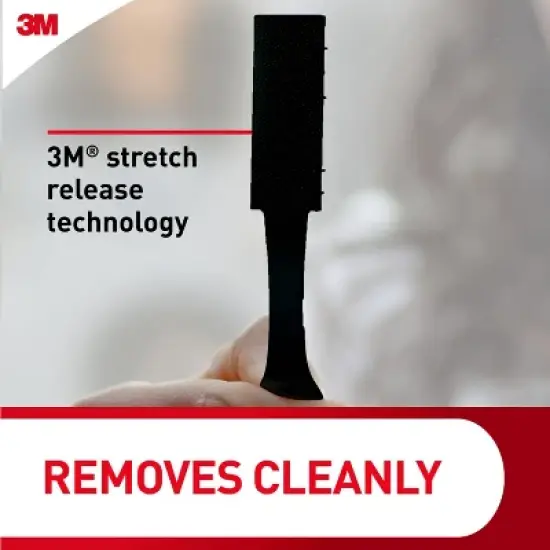 Command Large Picture Hanging Strips Black: Heavy Duty Adhesive, 3.649" Length, 0.751" Width, Plastic image {17}