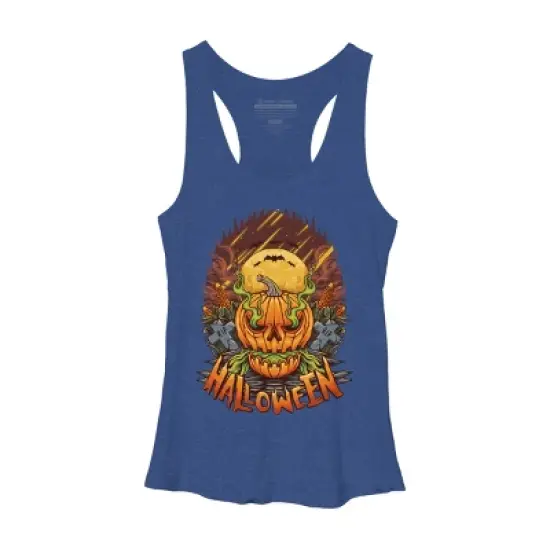 Women's Design By Humans halloween By arjanaproject Racerback Tank Top image {9}
