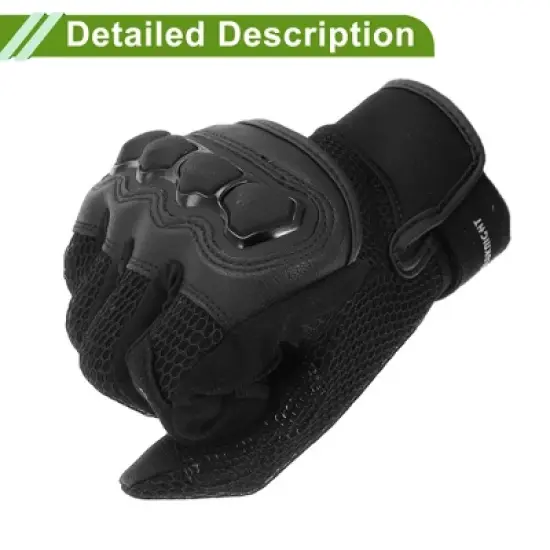 Unique Bargains Motorcycle Gloves Full Finger Gloves 1 Pair image {4}