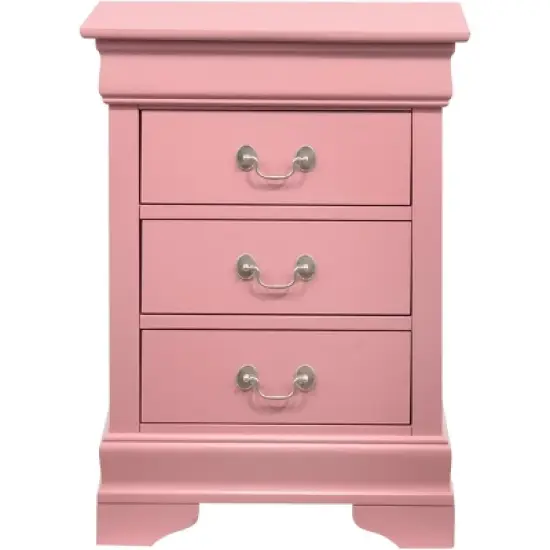 Passion Furniture Louis Philippe 3-Drawer Nightstand (29 in. H x 16 in. W x 21 in. D) image {14}