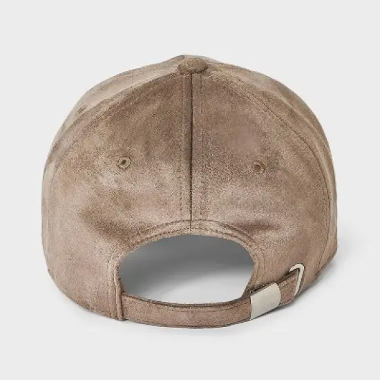 Faux Suede Baseball Hat - Universal Thread&trade; Brown image {2}