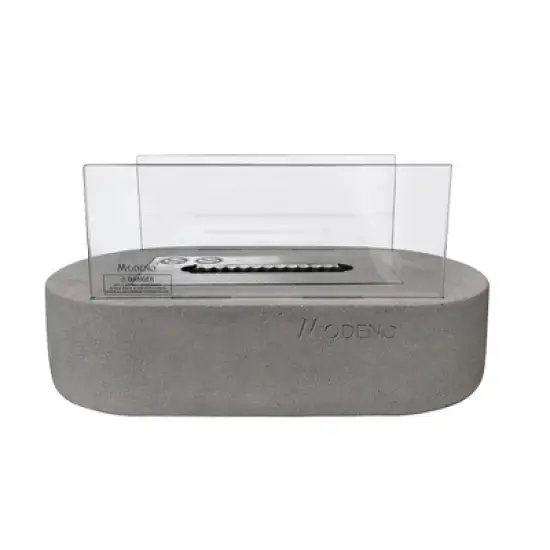 Luspa Tabletop Fire Pit Portable Ethanol Fireplace 13.8&rdquo; x 7.1&rdquo; x 6.7&rdquo; - Light Grey image {6}